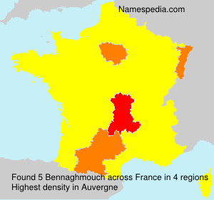 Surname Bennaghmouch in France Surname Bennaghmouch in France