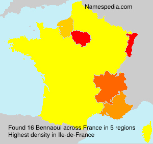 Surname Bennaoui in France Surname Bennaoui in France