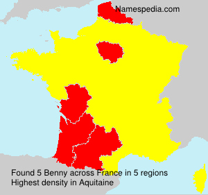 Surname Benny in France Surname Benny in France