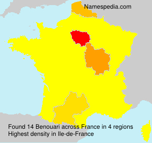 Surname Benouari in France Surname Benouari in France