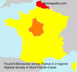 Surname Benoumer in France Surname Benoumer in France