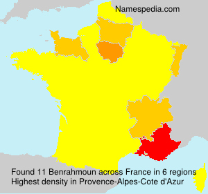 Surname Benrahmoun in France Surname Benrahmoun in France