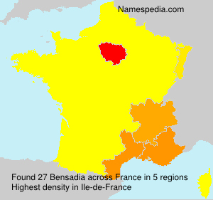 Surname Bensadia in France Surname Bensadia in France