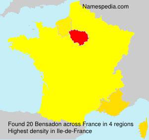 Surname Bensadon in France Surname Bensadon in France