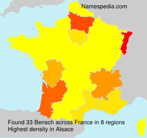 Surname Bensch in France Surname Bensch in France