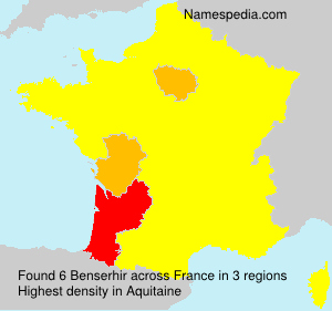 Surname Benserhir in France Surname Benserhir in France