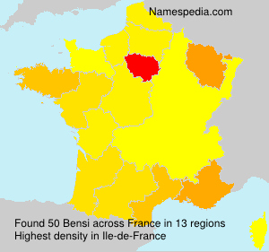 Surname Bensi in France Surname Bensi in France