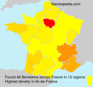 Surname Benslama in France
