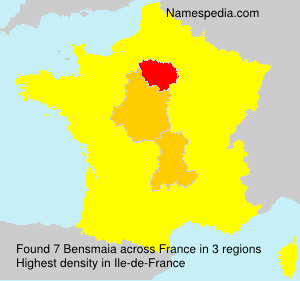 Surname Bensmaia in France Surname Bensmaia in France