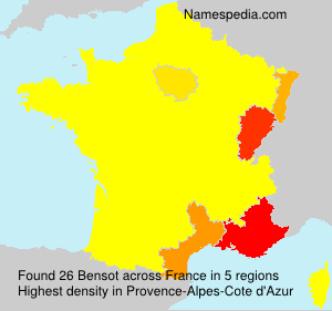 Surname Bensot in France Surname Bensot in France