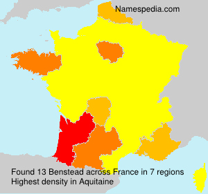 Surname Benstead in France Surname Benstead in France