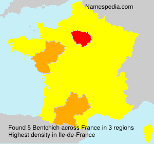 Surname Bentchich in France