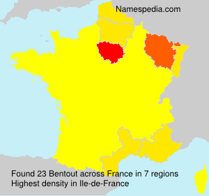 Surname Bentout in France Surname Bentout in France