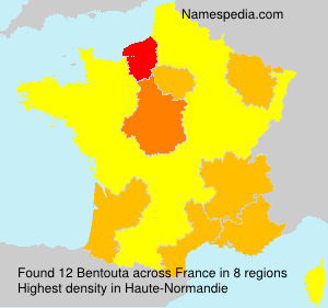Surname Bentouta in France Surname Bentouta in France