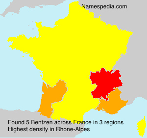 Surname Bentzen in France Surname Bentzen in France