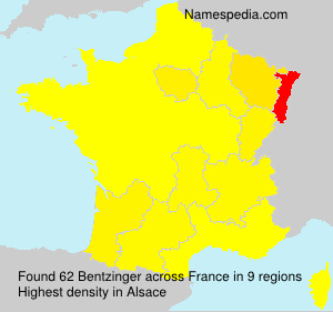Surname Bentzinger in France Surname Bentzinger in France