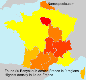 Surname Benyakoub in France Surname Benyakoub in France