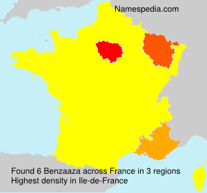 Surname Benzaaza in France Surname Benzaaza in France