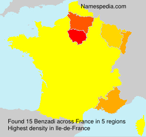 Surname Benzadi in France Surname Benzadi in France