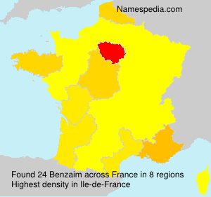 Surname Benzaim in France Surname Benzaim in France