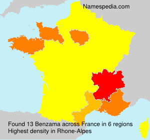 Surname Benzama in France Surname Benzama in France