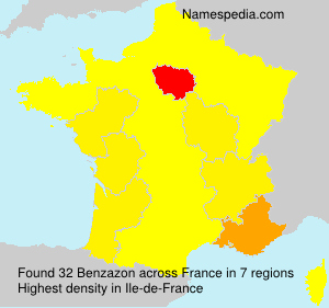 Surname Benzazon in France Surname Benzazon in France