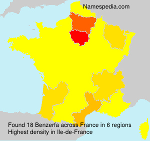 Surname Benzerfa in France Surname Benzerfa in France