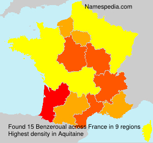 Surname Benzeroual in France Surname Benzeroual in France