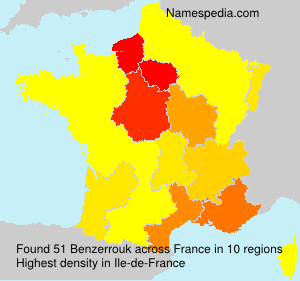 Surname Benzerrouk in France Surname Benzerrouk in France