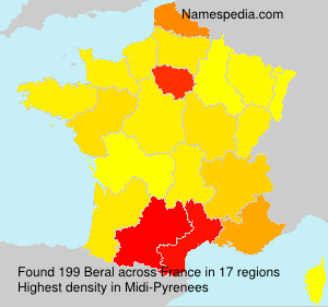 Surname Beral in France Surname Beral in France