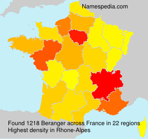 Surname Beranger in France Surname Beranger in France