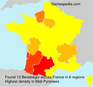 Surname Berastegui in France Surname Berastegui in France