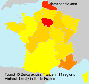 Surname Bercq in France Surname Bercq in France