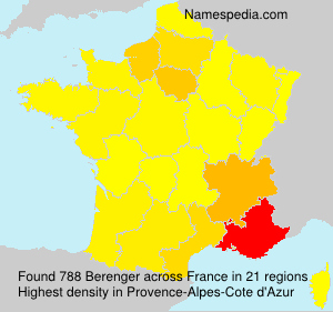 Surname Berenger in France Surname Berenger in France