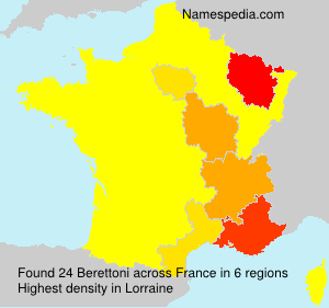Surname Berettoni in France Surname Berettoni in France