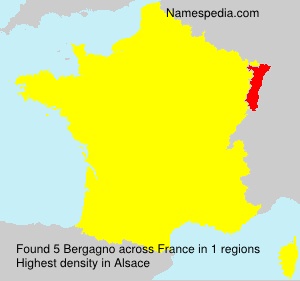 Surname Bergagno in France
