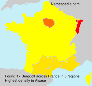 Surname Bergdolt in France Surname Bergdolt in France