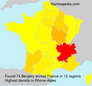 Surname Bergery in France Surname Bergery in France