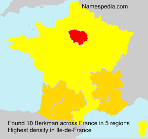 Surname Berkman in France Surname Berkman in France