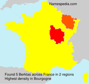 Surname Berktas in France