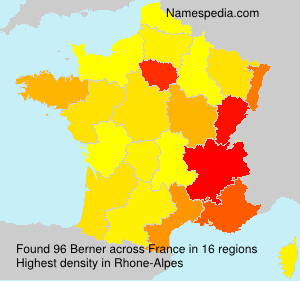 Surname Berner in France Surname Berner in France