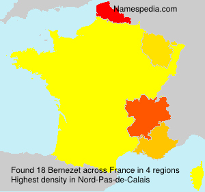 Surname Bernezet in France