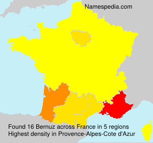 Surname Bernuz in France