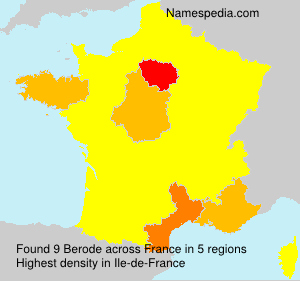 Surname Berode in France Surname Berode in France