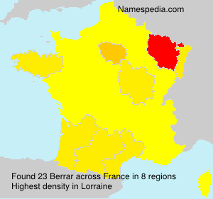 Surname Berrar in France