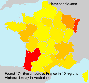 Surname Berron in France Surname Berron in France