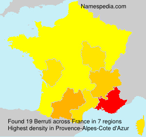 Surname Berruti in France Surname Berruti in France