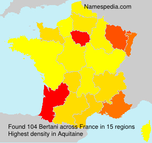 Surname Bertani in France Surname Bertani in France