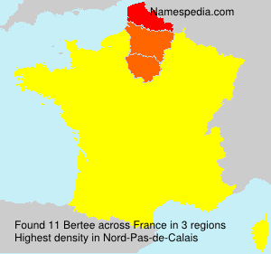 Surname Bertee in France Surname Bertee in France