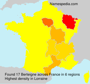 Surname Berteigne in France Surname Berteigne in France